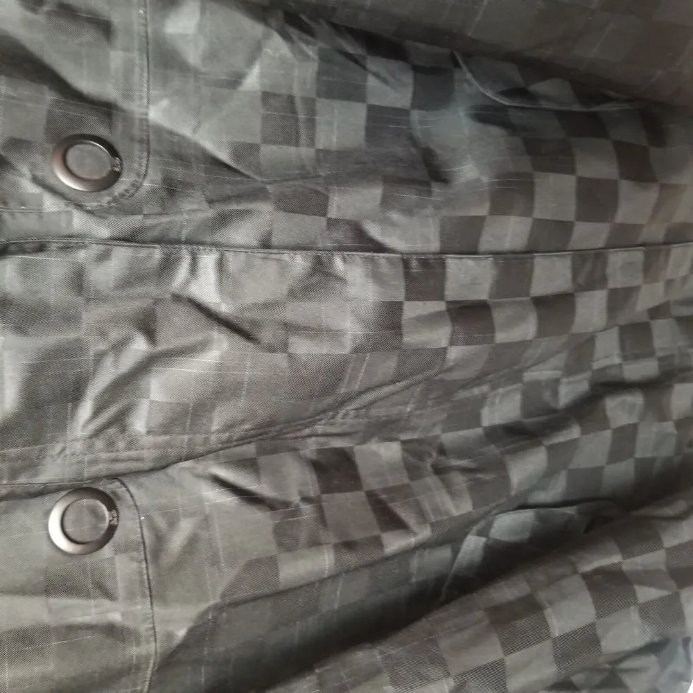 Nike SB Hooded Jacket Black Checkered Padded Skateboarding Coat‎ Small